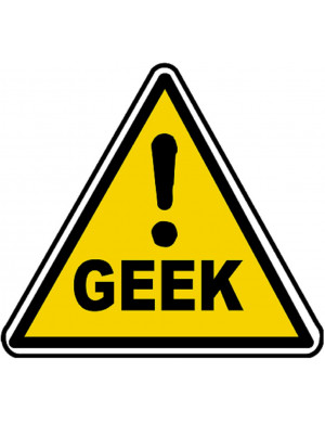 Danger geek (15x13.7cm) - Sticker/autocollant