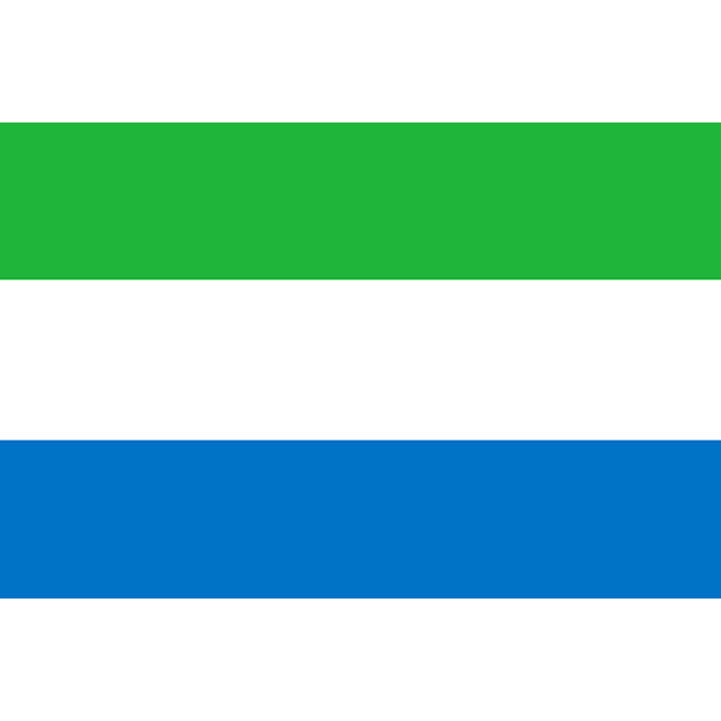 Drapeau Sierra Leone (15 x 10 cm) - Sticker/autocollant