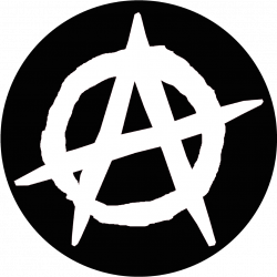 Symbole anarchiste (20x20cm) - Sticker/autocollant