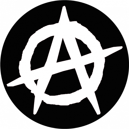 Symbole anarchiste (15x15cm) - Sticker/autocollant Symbole anarchiste (15x15cm) - Sticker/autocollant