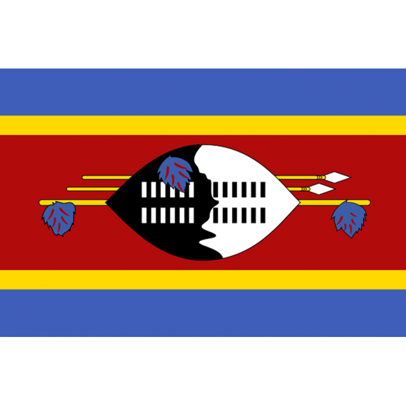 Drapeau Swaziland (15 x 10 cm) - Sticker/autocollant