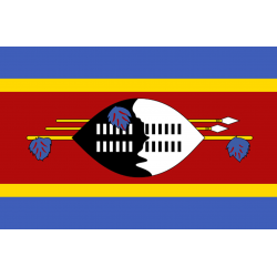 Drapeau Swaziland (5 x 3.3 cm) - Sticker/autocollant