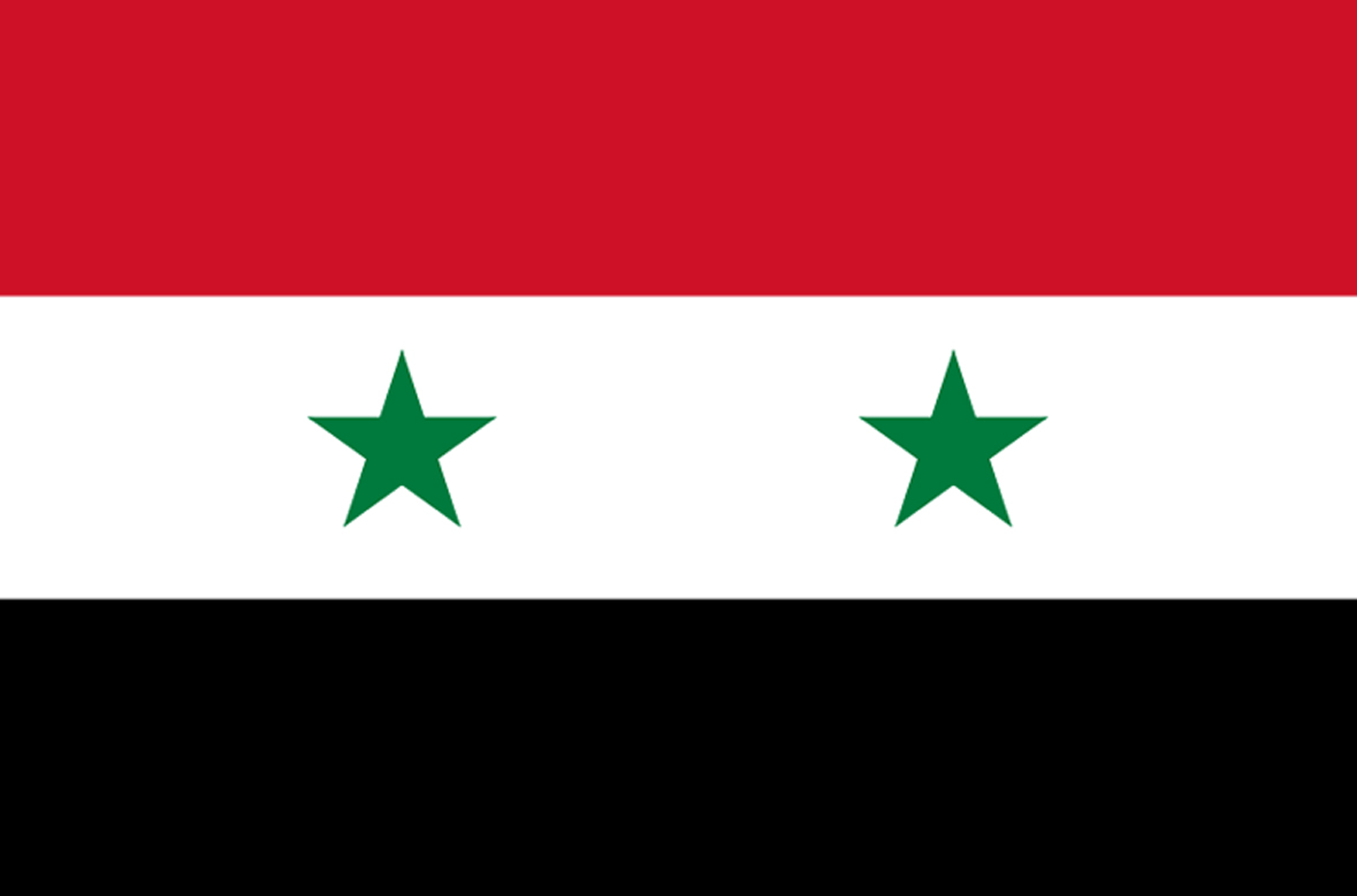 Drapeau Syrie av.2024 (5 x 3.3 cm) - Sticker/autocollant