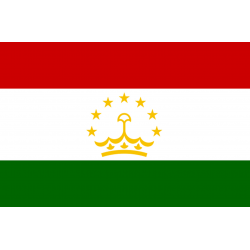 Drapeau Tadjikistan (5 x 3.3 cm) - Sticker/autocollant