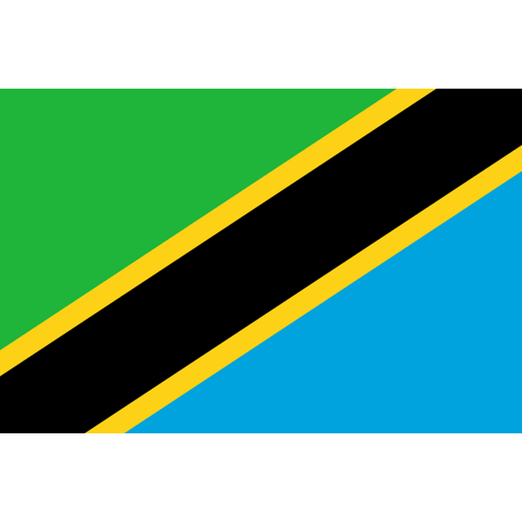 Drapeau Tanzanie (15 x 10 cm) - Sticker/autocollant