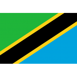 Drapeau Tanzanie (15 x 10 cm) - Sticker/autocollant