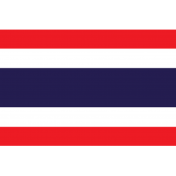 Drapeau Thaïlande (19.5 x 13 cm) - Sticker/autocollant