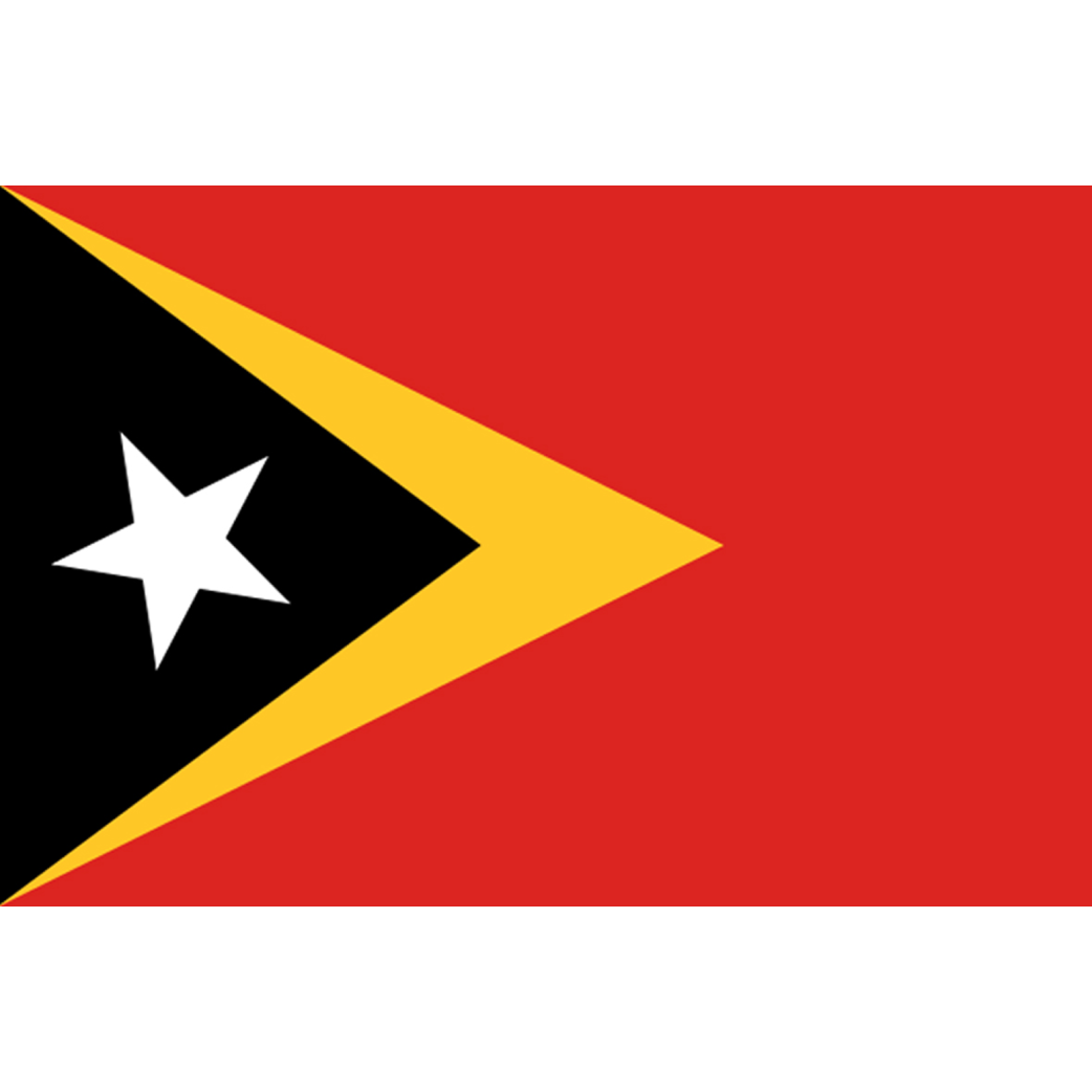 Drapeau Timor Oriental (15 x 10 cm) - Sticker/autocollant