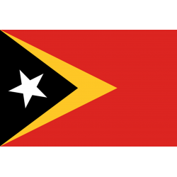 Drapeau Timor Oriental (5 x 3.3 cm) - Sticker/autocollant