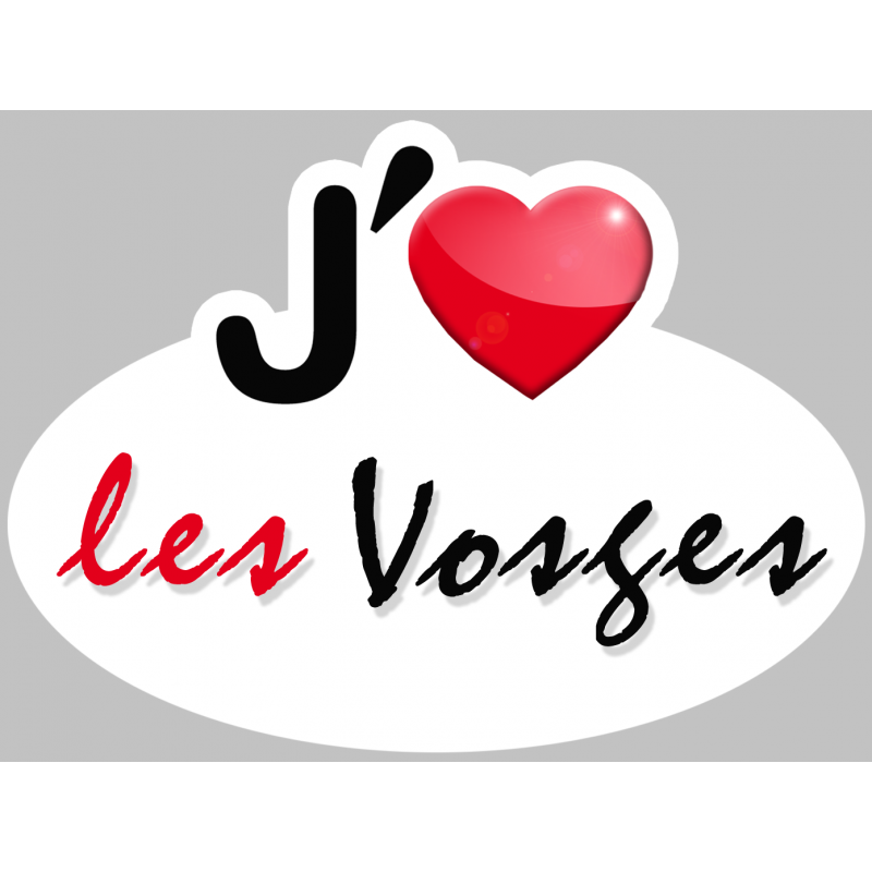 j'aime les Vosges (15x11cm) - Sticker/autocollant