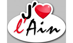 j'aime l'Aine (5x3.7cm) - Sticker/autocollant