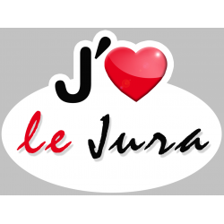 j'aime le Jura (5x3.7cm) - Sticker/autocollant