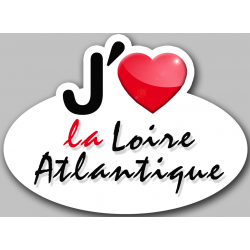 j'aime la Loire-Atlantique (5x3.7cm) - Sticker/autocollant