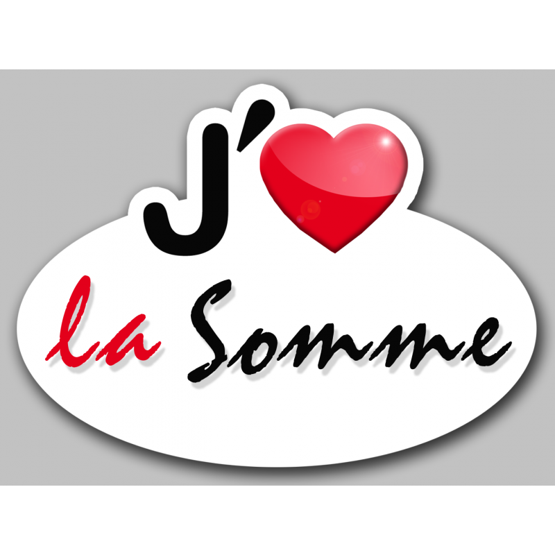 j'aime la Somme (5x3.7cm) - Sticker/autocollant