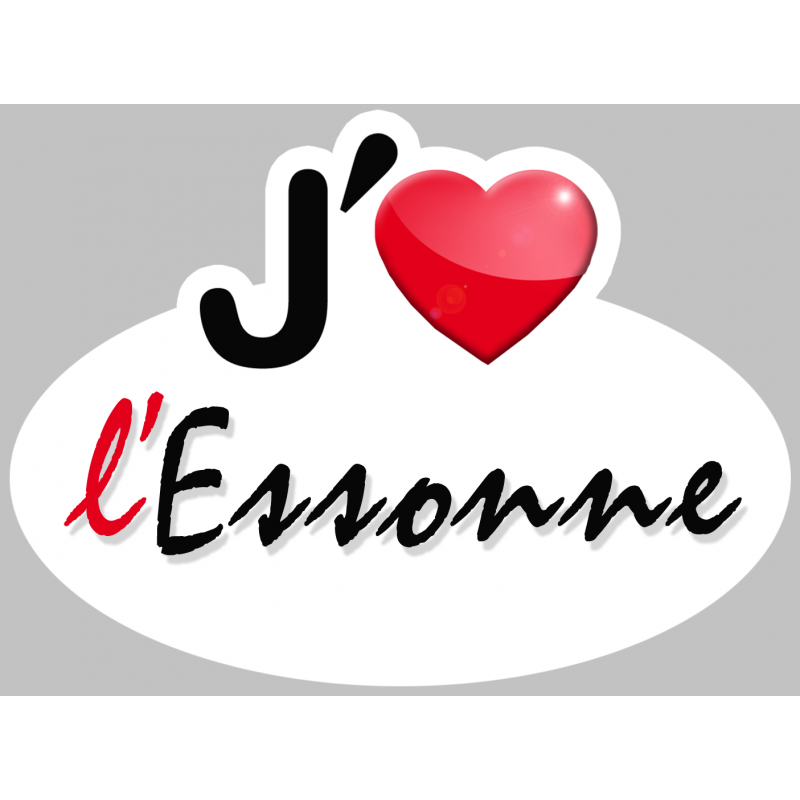 j'aime l'Essonne (5x3.7cm) - Sticker/autocollant