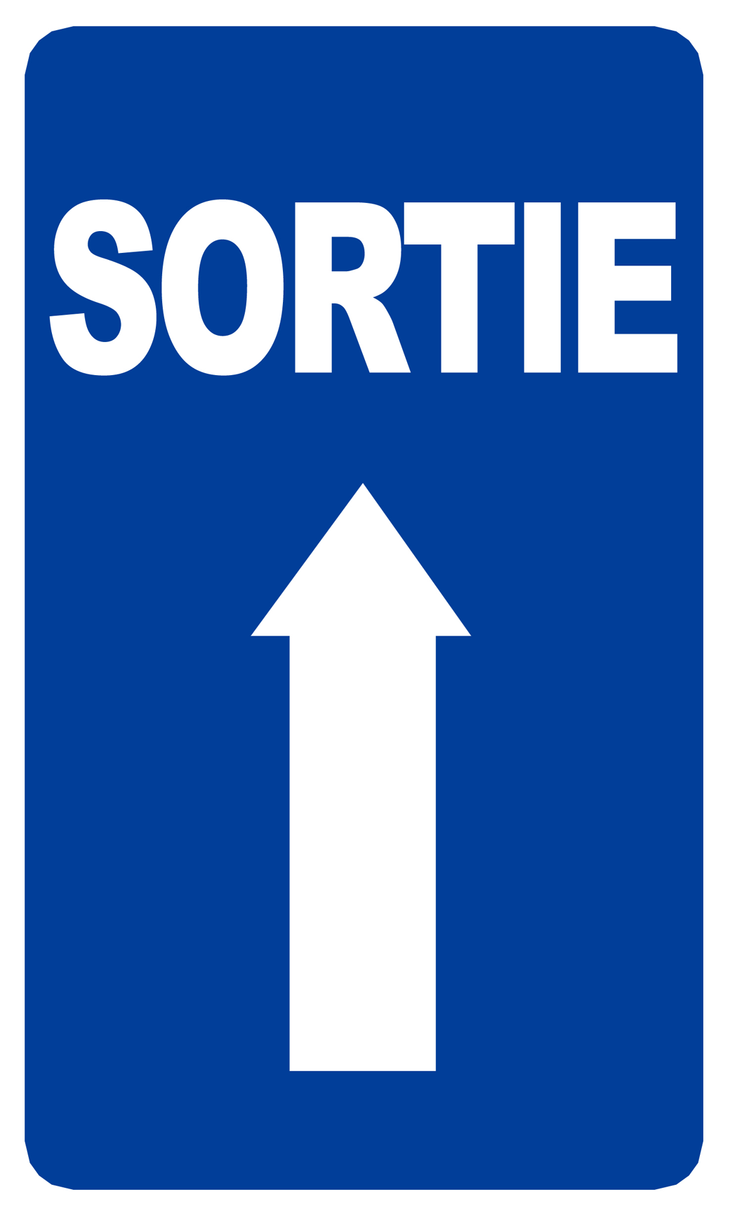 Sortie flèche vers le haut (15x9cm) - Sticker/autocollant