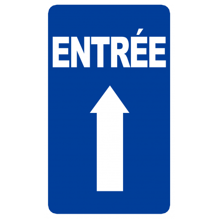 Entrée flèche vers le haut (15x9cm) - Sticker/autocollant Entrée flèche vers le haut (15x9cm) - Sticker/autocollant