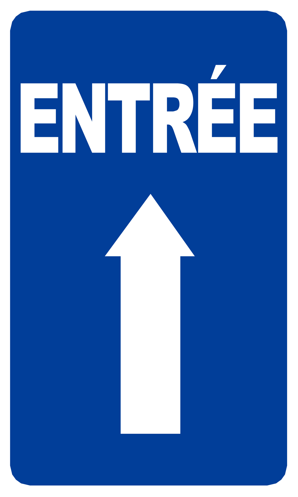 Entrée flèche vers le haut (15x9cm) - Sticker/autocollant