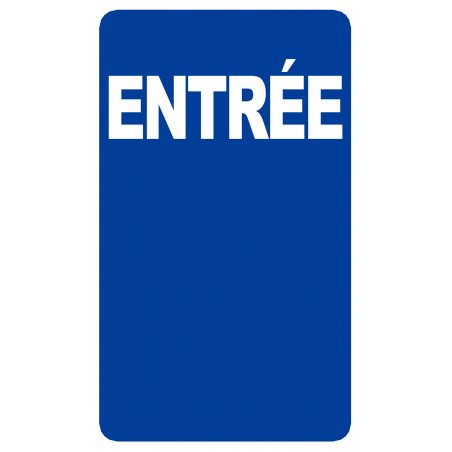 Entrée (15x9cm) - Sticker/autocollant Entrée (15x9cm) - Sticker/autocollant