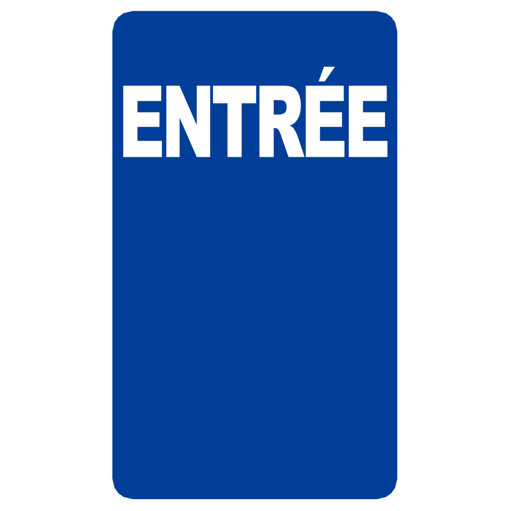 Entrée (10x6cm) - Sticker/autocollant