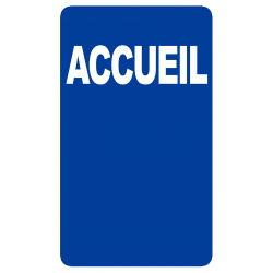 Accueil (15x9cm) - Sticker/autocollant