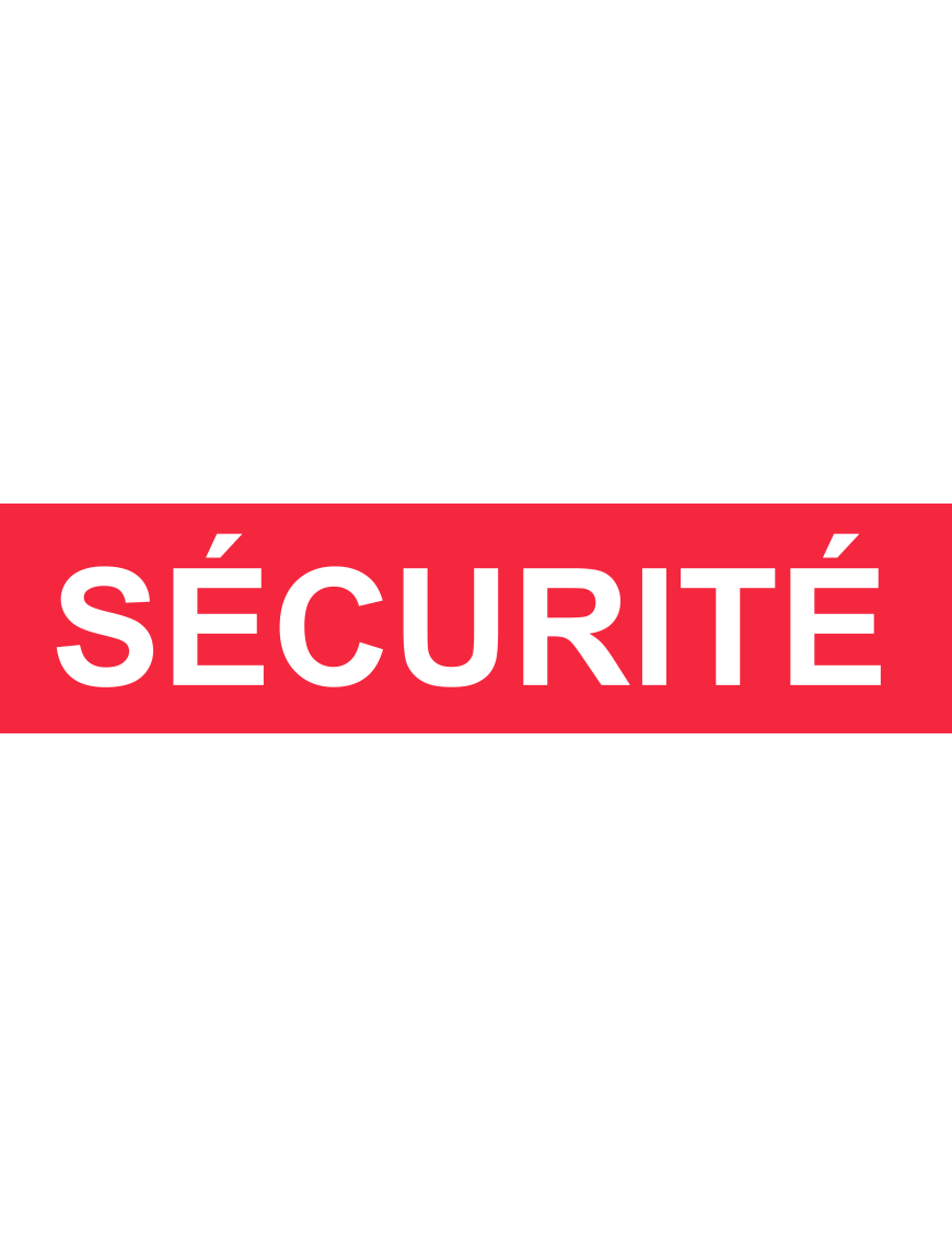 Sticker Point Rouge sécurité rouge (15x3.5cm) - Sticker/autocollant