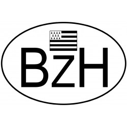 BZH Bretagne (15x10cm) - Sticker/autocollant