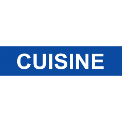 Local CUISINE bleu (15x3.5cm) - Sticker/autocollant