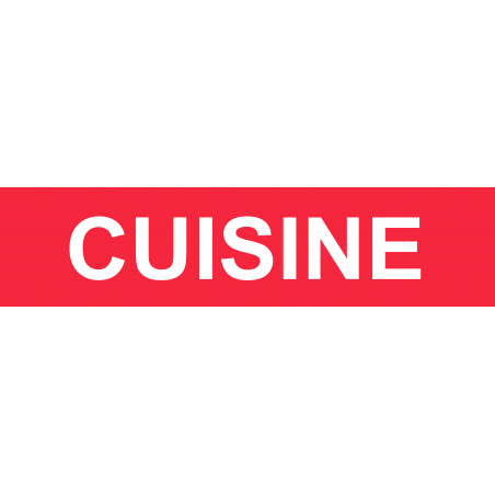 Local CUISINE rouge (29x7cm) - Sticker/autocollant Local CUISINE rouge (29x7cm) - Sticker/autocollant