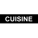 Local CUISINE noir (15x3.5cm) - Sticker/autocollant