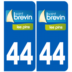 immatriculation 44 Saint Brévin les pins - Sticker/autocollant