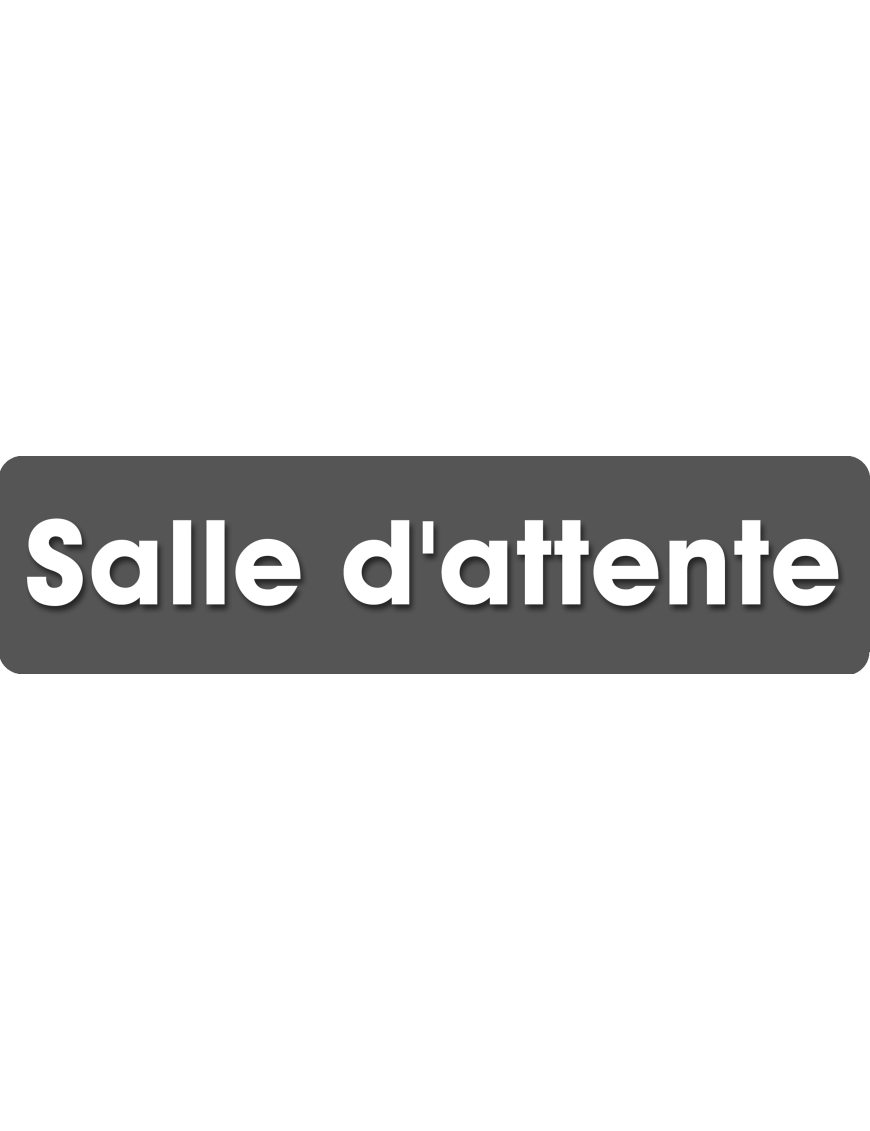 Salle d'attente F (28x7cm) - Sticker/autocollant