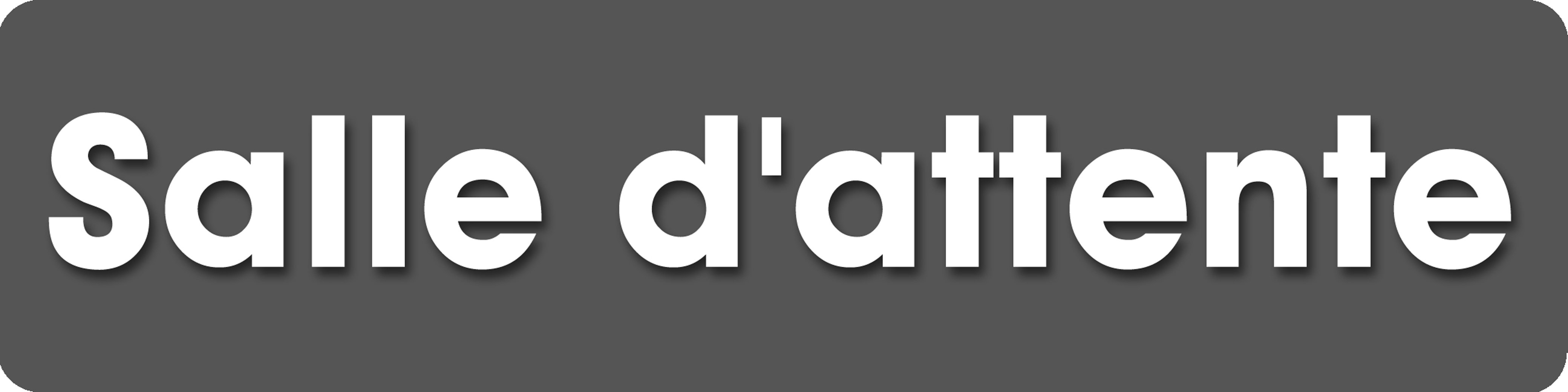 Salle d'attente F (28x7cm) - Sticker/autocollant