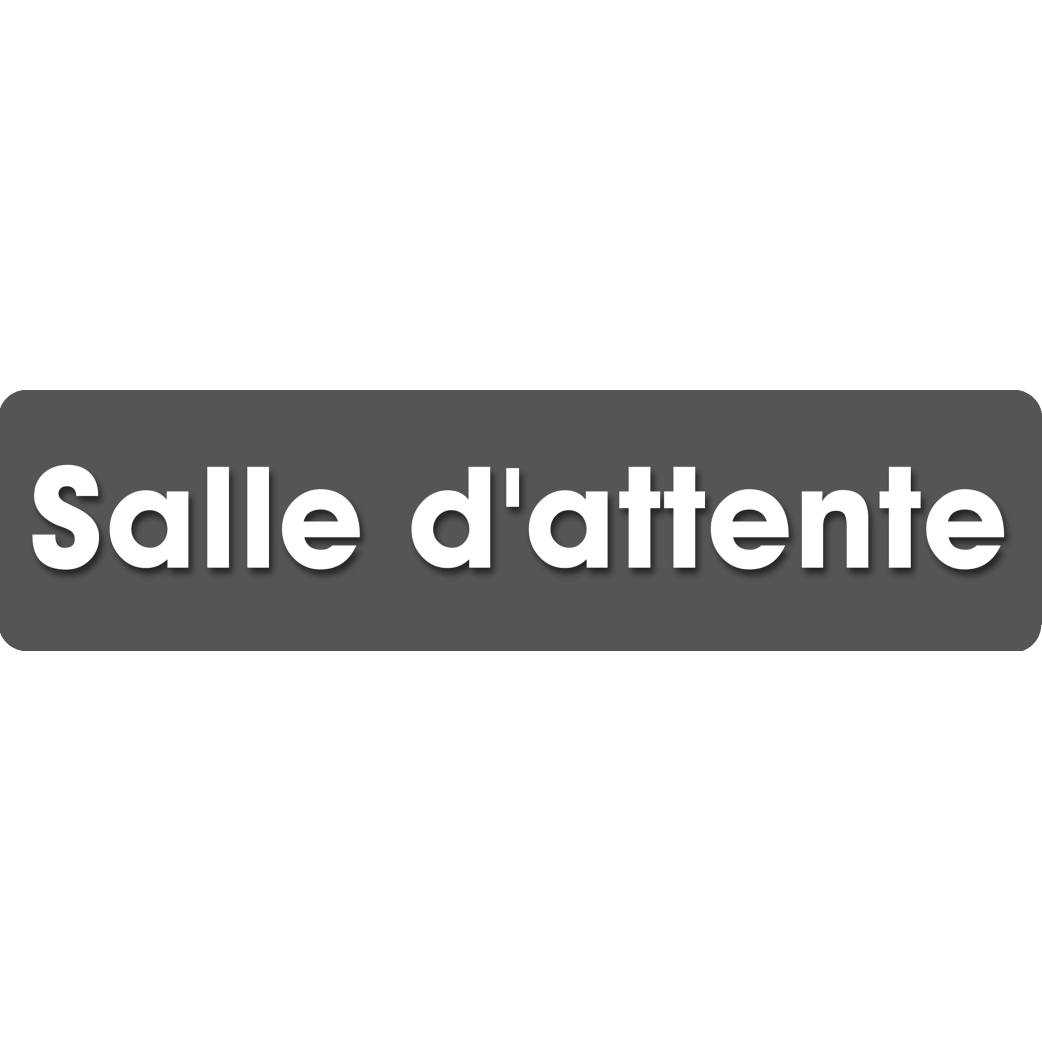 Salle d'attente F (20x5cm) - Sticker/autocollant