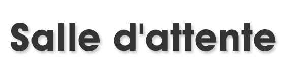 Salle d'attente E (20x5cm) - Sticker/autocollant