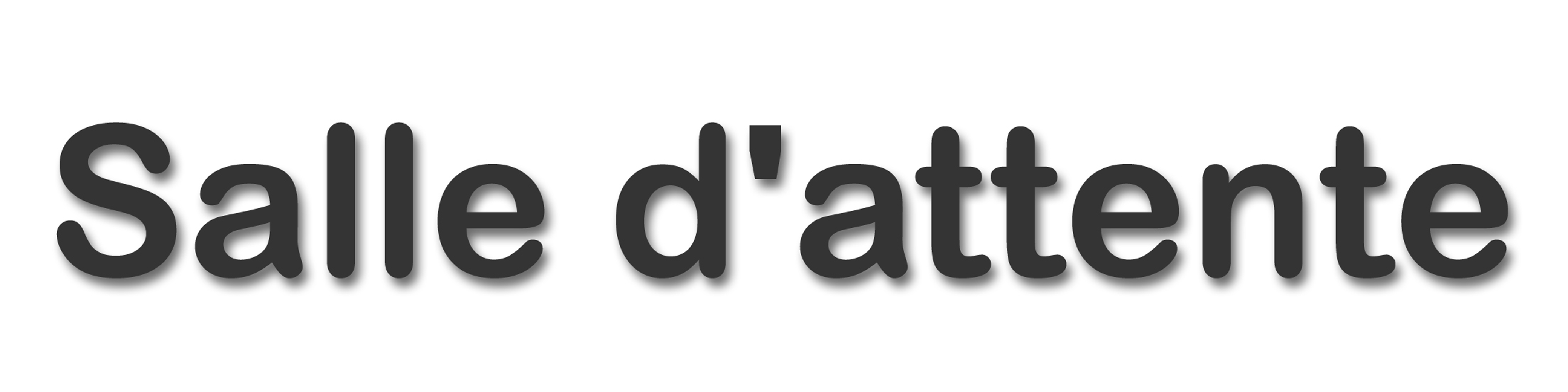 Salle d'attente D - (20x5cm) - Sticker/autocollant