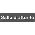 Salle d\'attente 3 (28x7cm) - Sticker/autocollant