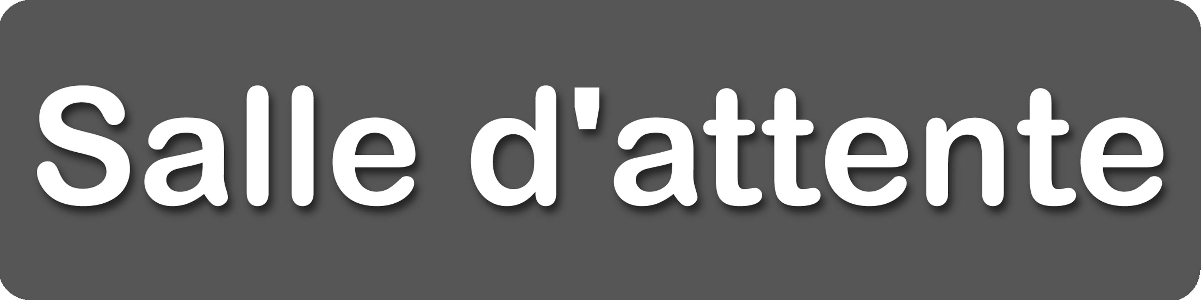 Salle d'attente C (20x5cm) - Sticker/autocollant
