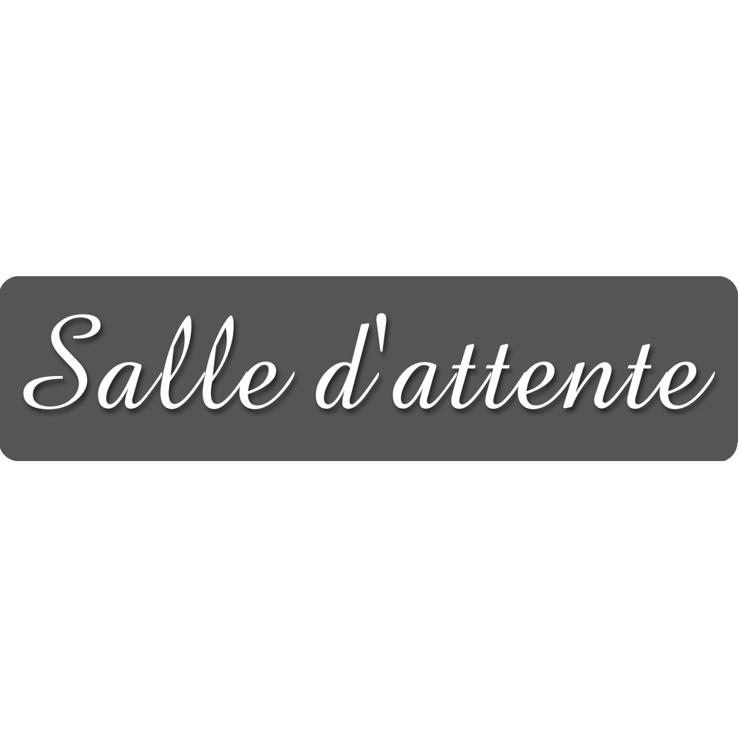 Salle d'attente B (20x5cm) - Sticker/autocollant
