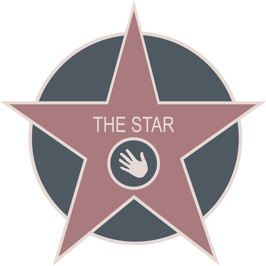 THE STAR (10x10cm) - Sticker/autocollant