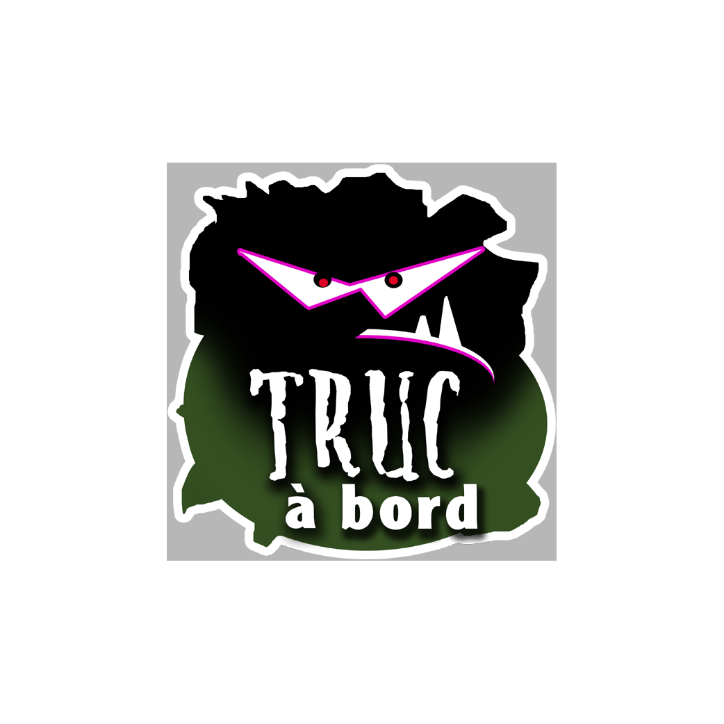 Truc à bord (15x15cm) - Sticker/autocollant