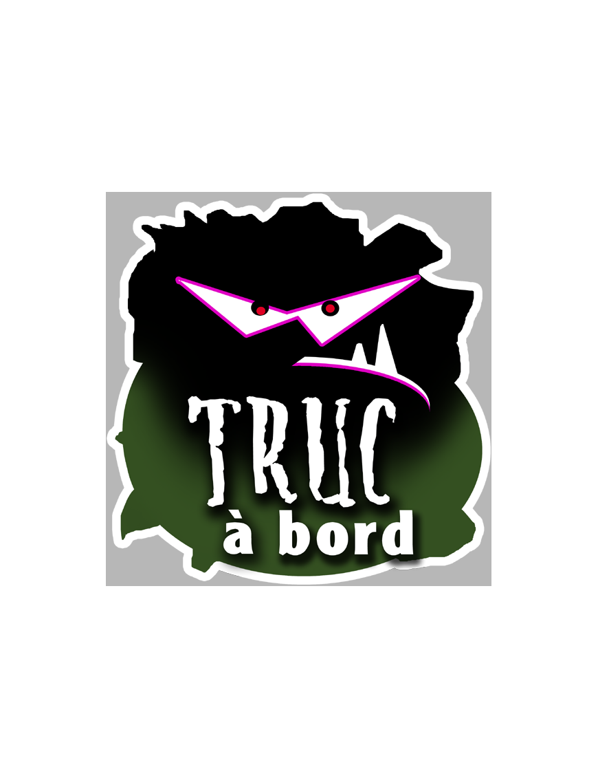 Truc à bord (15x15cm) - Sticker/autocollant