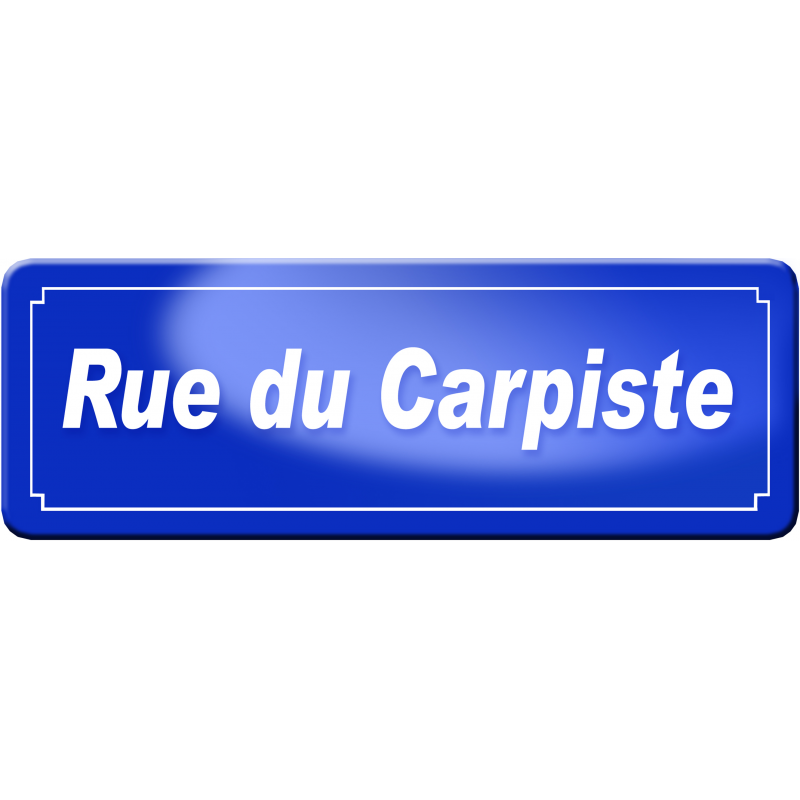 rue du carpiste (29,5x10,5cm) - Sticker/autocollant