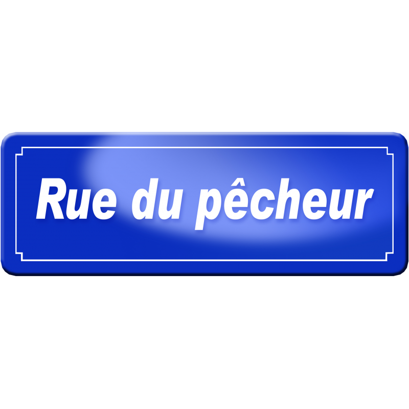 Rue du pêcheur (29,5x10,5cm) - Sticker/autocollant
