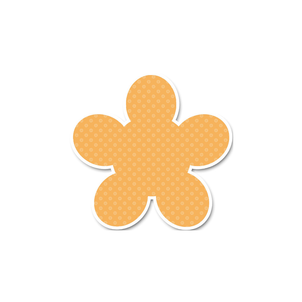 repère jaune (5x4.5cm) - Sticker/autocollant