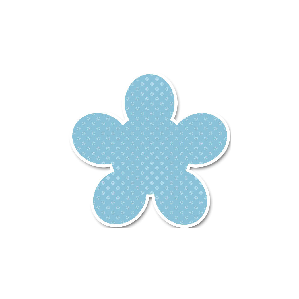 repère bleu (5x4.5cm) - Sticker/autocollant