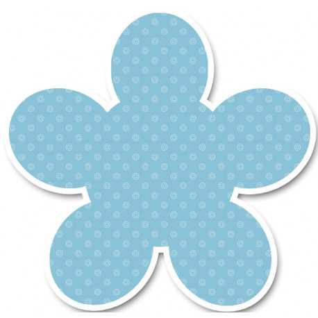 repère bleu (5x4.5cm) - Sticker/autocollant