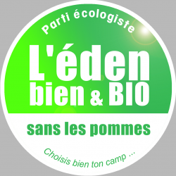 Parti écologiste (15x15cm) - Sticker/autocollant