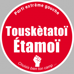 Parti extrême gauche (15x15cm) - Sticker/autocollant