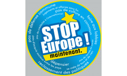 STOP Europe (10x10cm) - Sticker/autocollant